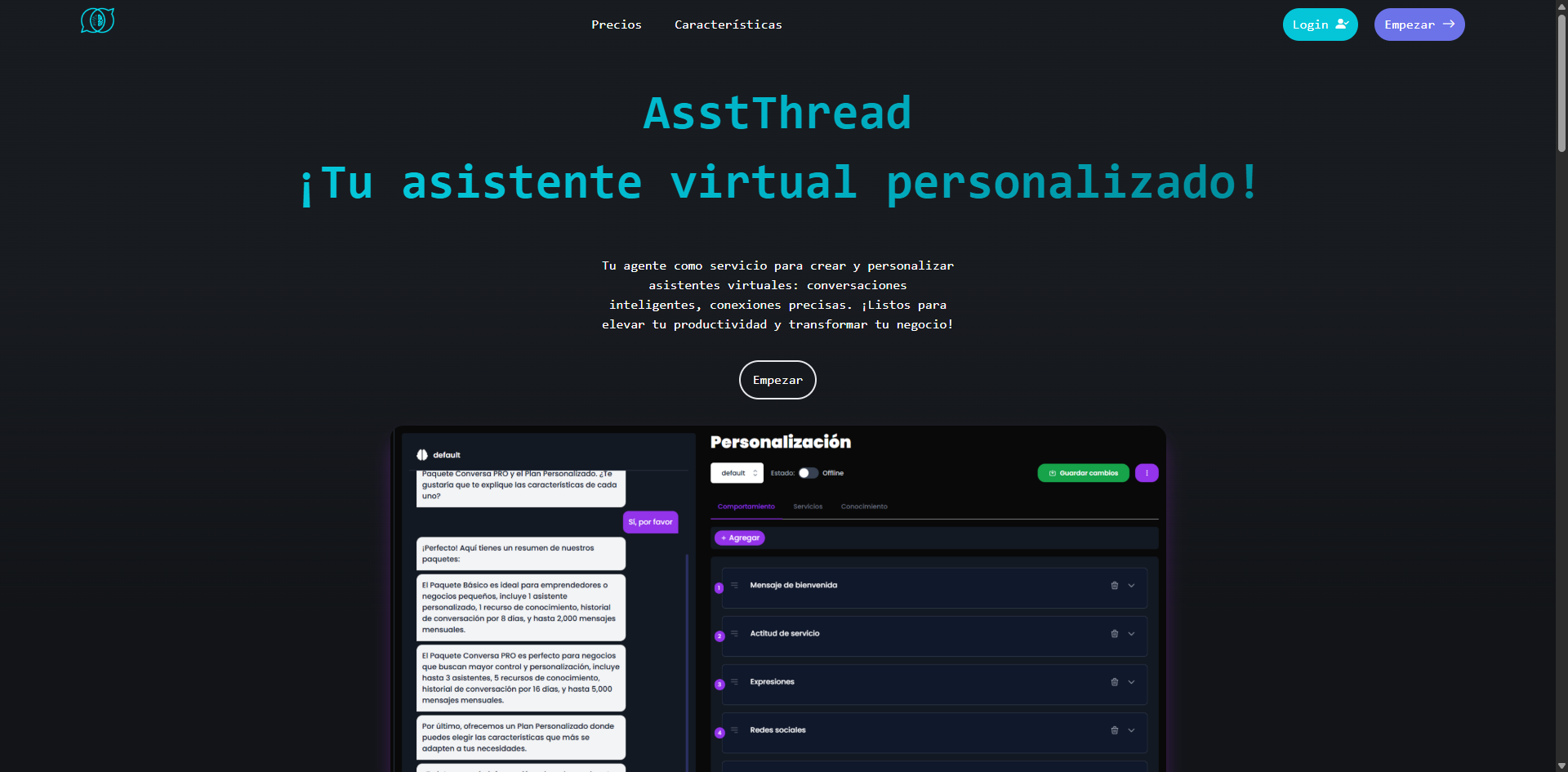 AsstThread - Sitio web