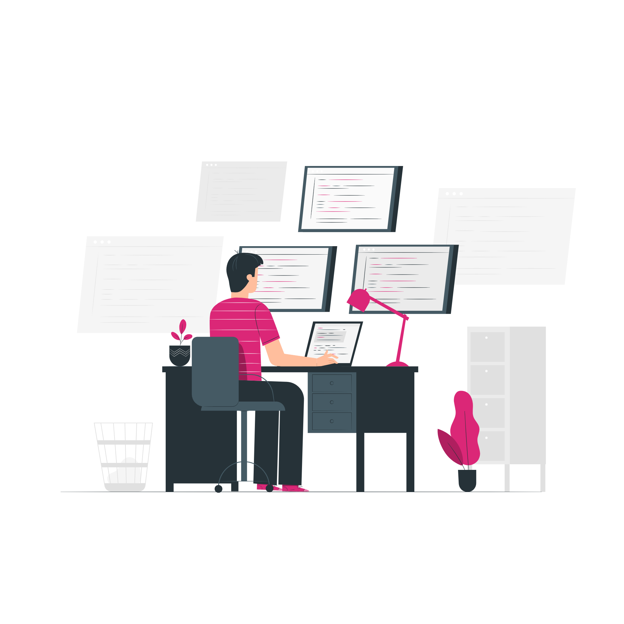 Ilustración de Desarrollo de Software